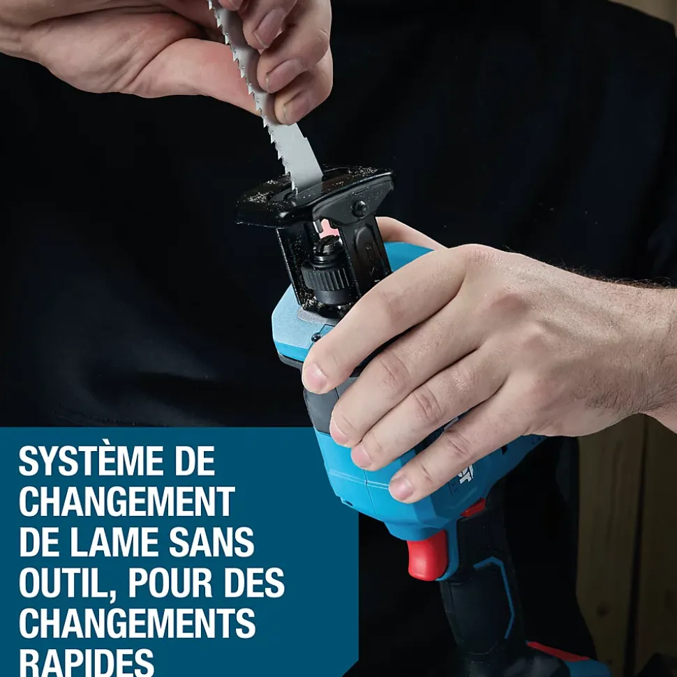 Scie sabre compacte sans fil Erbauer ERI1081CSW 18V ( sans batterie)