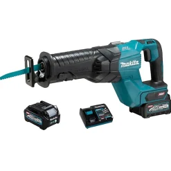 Scie sabre récipro 40 V XGT + 2 batteries 2,5Ah + chargeur rapide + coffret - MAKITA - JR001GD201