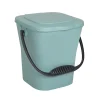 Seau à compost avec couvercle EDA vert 6L