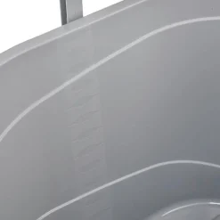 Seau à déchets avec couvercle en plastique recyclé 13 litres - Gris Clair