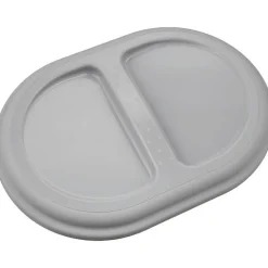 Seau à déchets avec couvercle en plastique recyclé 13 litres - Gris Clair