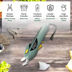 Secateur Electrique FISHTEC Sans Fil - 7,5 V