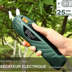Secateur Electrique FISHTEC Sans Fil - 7,5 V