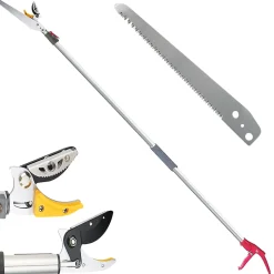 Secateur FISHTEC Télescopique : 1,37 à 2,2 m + Scie Arboricole