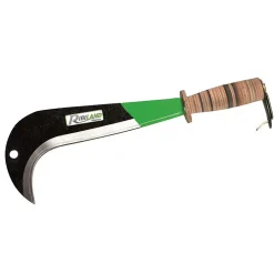 Serpe italienne longueur 41.5 cm largeur 14,5cm manche cuir