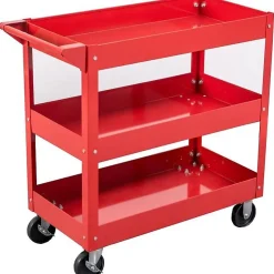 Servante d'atelier 3 plateaux sur roues - DOMAC - Rouge