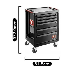 Servante d'atelier ROLL M3 6 Tiroirs Noire - FACOM ROLL.6NM3APF