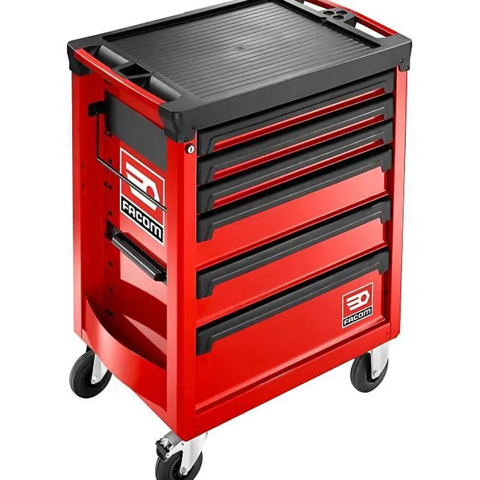 Servante d'atelier vide ROLL FACOM - ROLL.6M3APB - 6 tiroirs - 3 modules par tiroir - Rouge