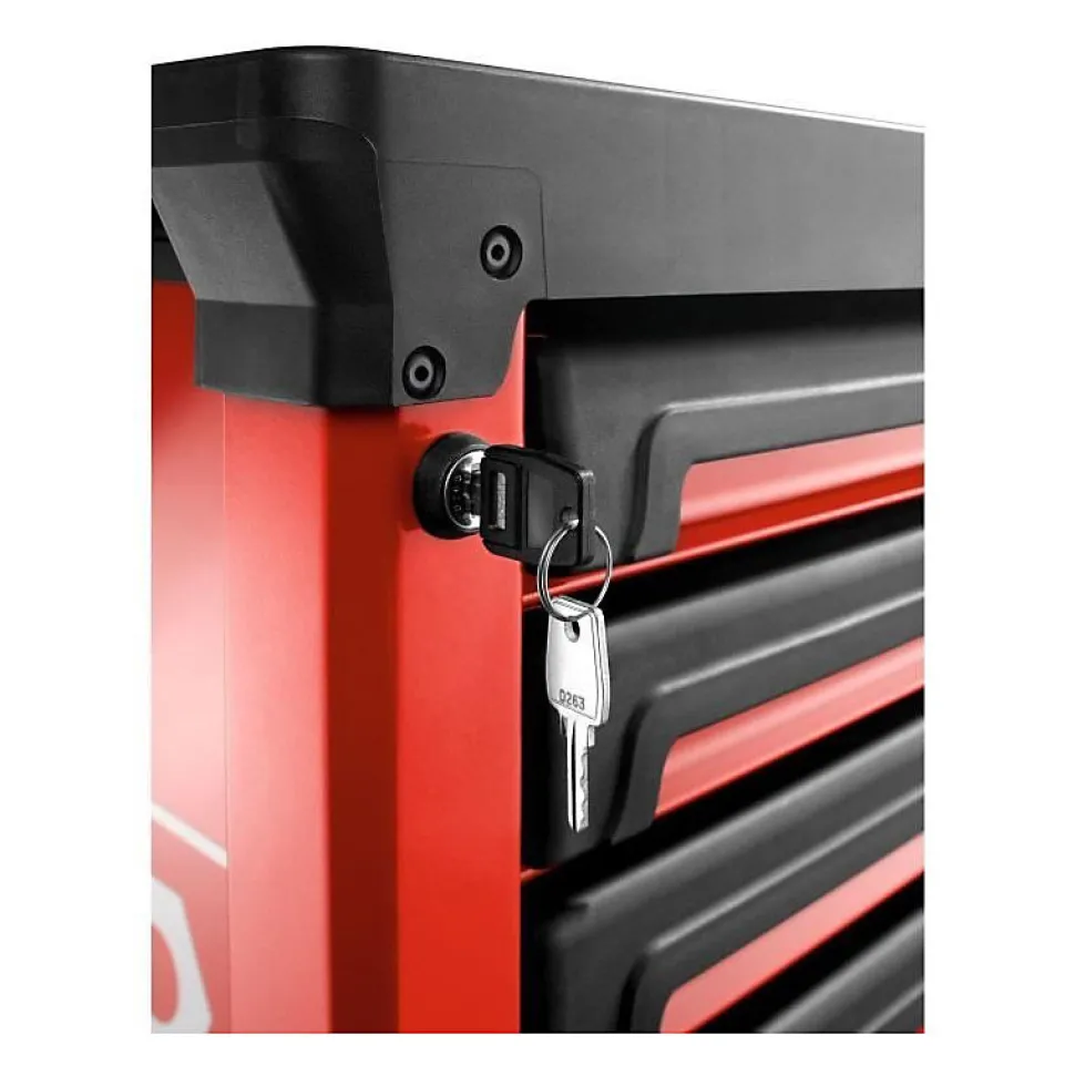 Servante d'atelier vide ROLL FACOM - ROLL.6M3APB - 6 tiroirs - 3 modules par tiroir - Rouge
