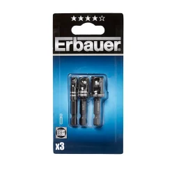 Set tournevis Erbauer - 3 pièces Acier au chrome vanadium