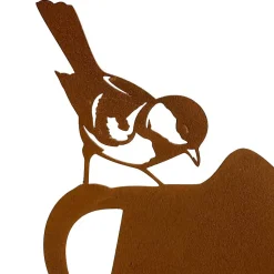 Silhouette arrosoir sur pique en fonte 23x36 cm