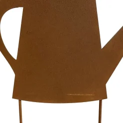 Silhouette arrosoir sur pique en fonte 23x36 cm