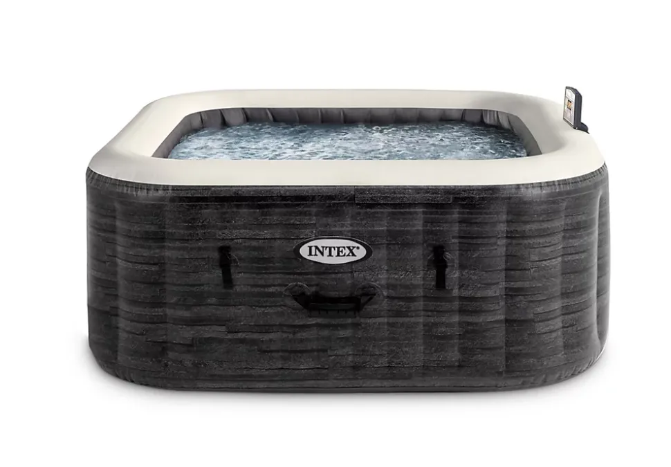 Spa gonflable Intex Pure Spa Ardoise à bulles 6 places avec LED