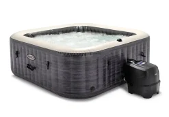 Spa gonflable Intex Pure Spa Ardoise à bulles 6 places avec LED