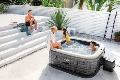 Spa gonflable Intex Pure Spa Ardoise à bulles 6 places avec LED
