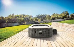 Spa gonflable Intex Pure Spa Ardoise à bulles 6 places avec LED