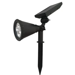 Spot à piquer LED Solaire pour Jardin 2W 5.5V DC (4 LED) - Blanc Froid 6000K - 8000K - SILAMP