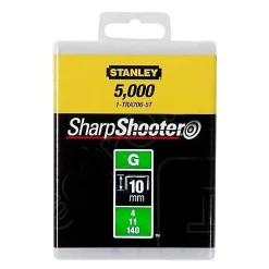 Stanley - Agrafes motif/style Type G Argenté (10 mm)