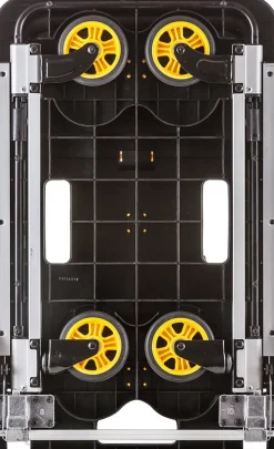 Stanley Opvouwbare Plate-forme PC517 - Max. 120KG - Aluminium - 68 x 41 x 92 CM - Plate-forme antidérapante - Zwart/Geel