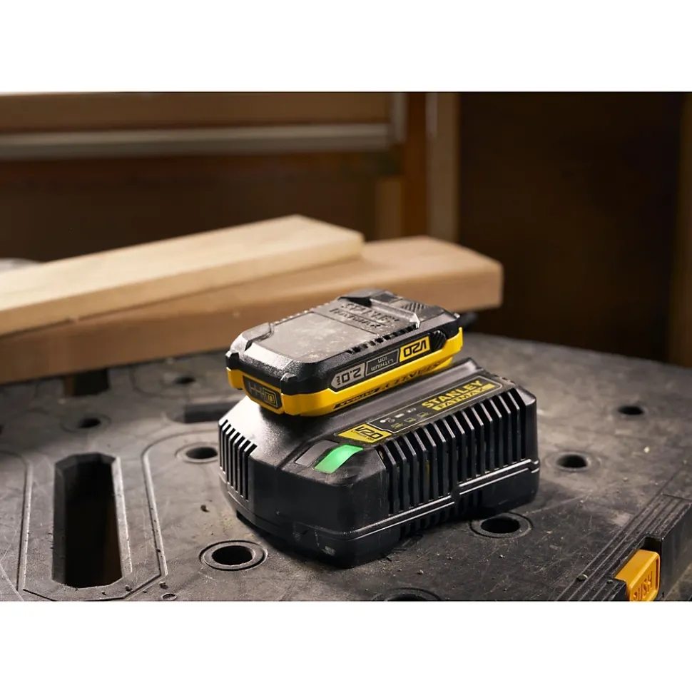 Starter kit 1 chargeur 1.25A + 1 batterie 2Ah Stanley FatMax V20