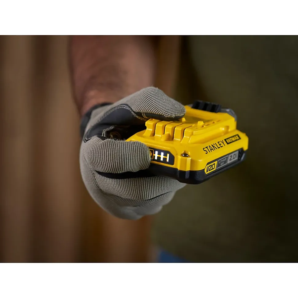 Starter kit 1 chargeur 1.25A + 1 batterie 2Ah Stanley FatMax V20