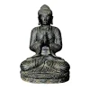 Statue Bouddha position salutation en pierre reconstituée H. 45 cm