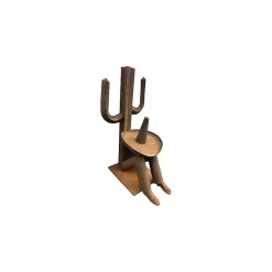 Statue déco jardin Mexicain H.155 cm - Rouille