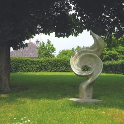 Statue de jardin en pierre "Valentino" (148cm) - Gris vert 148 cm