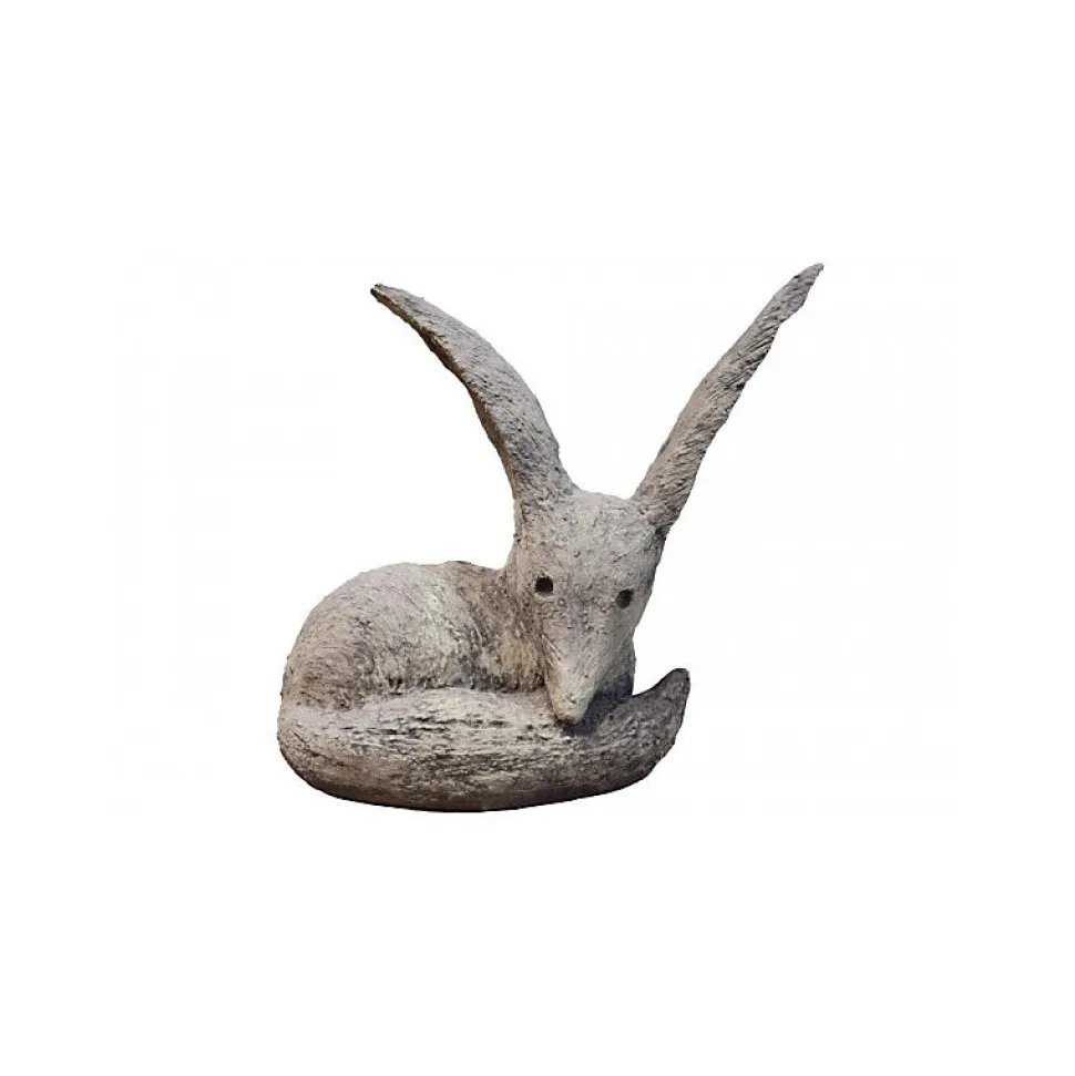 Statue de jardin "Le Renard" du Petit Prince - Gris clair 45 cm