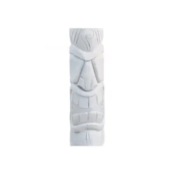 Statue de jardin Tiki Mauri 75 cm - Blanc