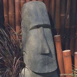 Statue Île de Paques 30 cm - Gris anthracite 30 cm