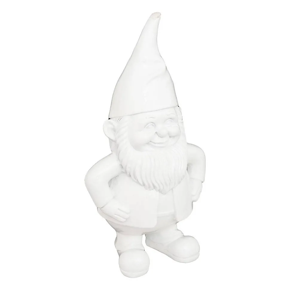 Statue nain de jardin déco extérieur Anao H.30cm résine assorti- Blanc- Atmosphera
