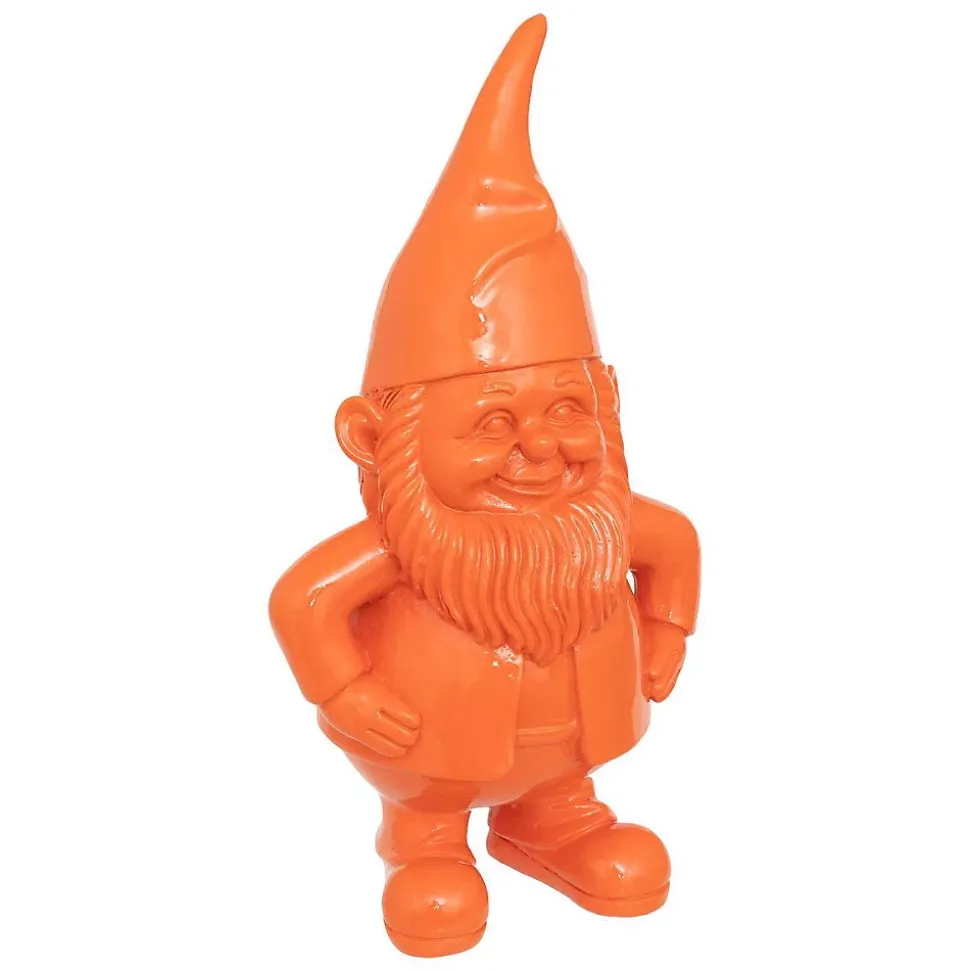 Statue nain de jardin déco extérieur Anao H.30cm résine assorti- Blanc- Atmosphera