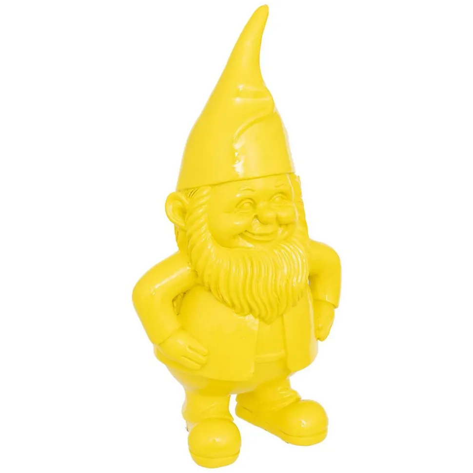 Statue nain de jardin déco extérieur Anao H.30cm résine assorti- Blanc- Atmosphera