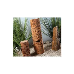 Statue Tiki totem Mauri 100 cm - Brun 100 cm