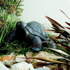 Statue tortue large Penez Herman 7074062 en pierre reconstituée L.60 cm