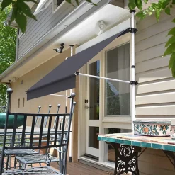 Store à projection autoportant sans perçage 250 x 150 cm - Terrasse ou balcon - Gris anthracite - Sunny Inch