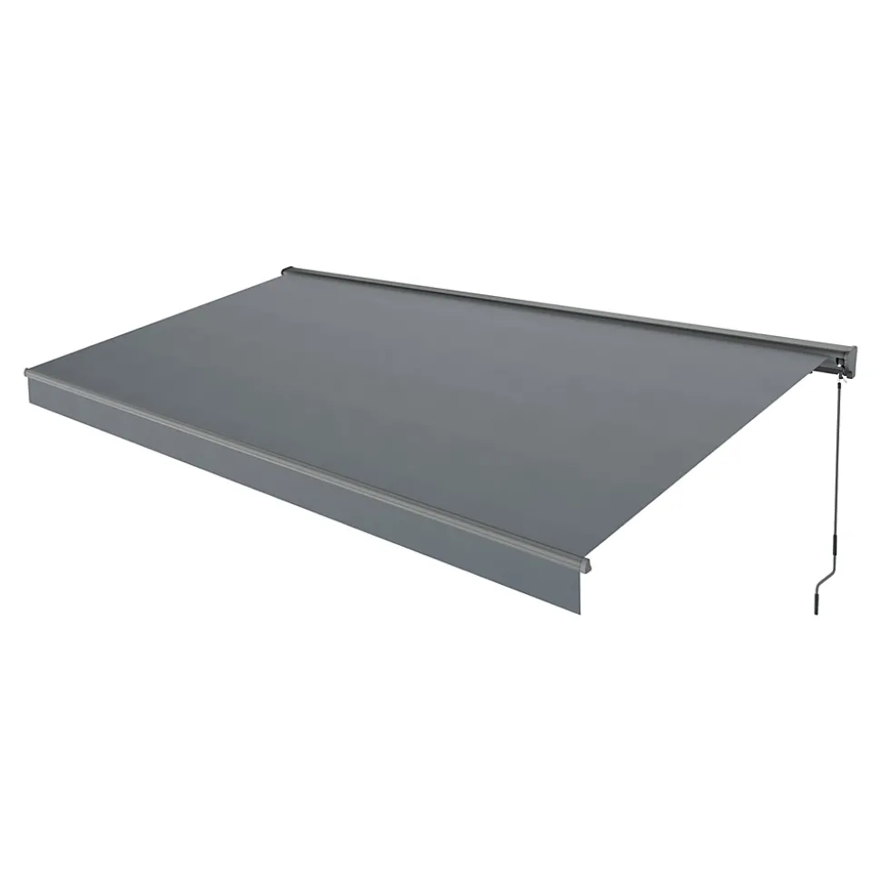 Store banne manuel gris 3x2.5 m avec semi coffre Jagua Klikstrom