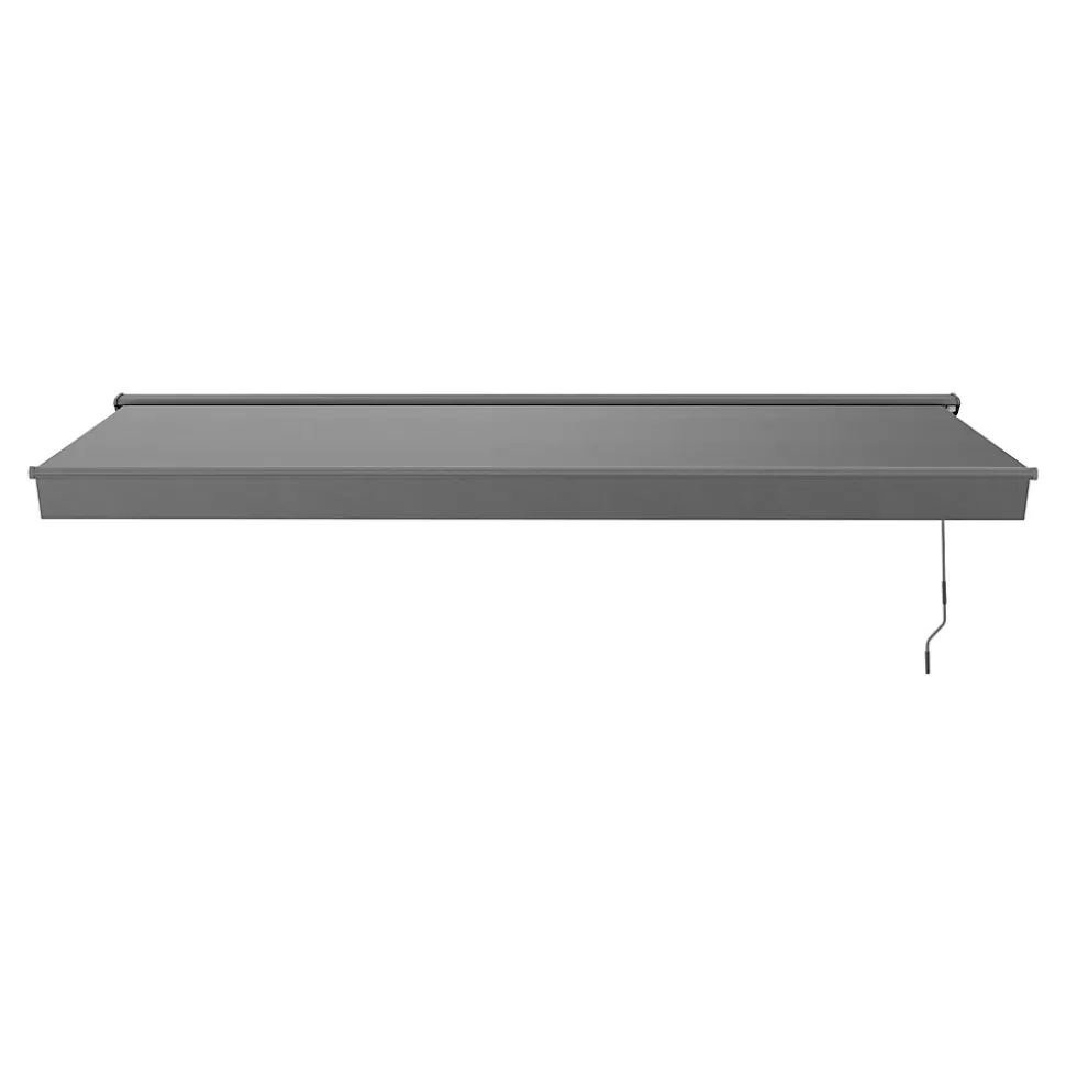 Store banne manuel gris 3x2.5 m avec semi coffre Jagua Klikstrom