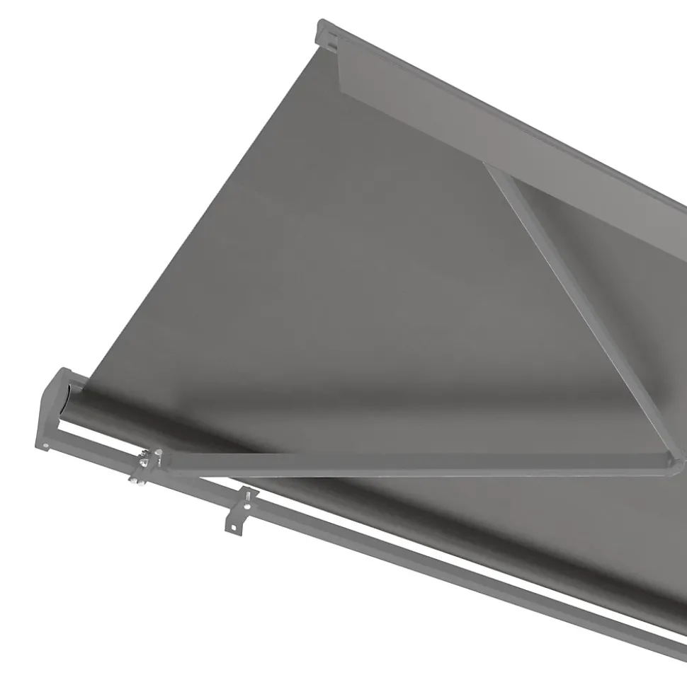 Store banne manuel gris 3x2.5 m avec semi coffre Jagua Klikstrom