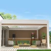 Store vertical SPINELLE et HYLIA 2,50x2,50 M (Motorisé à Télécommande - Armature blanc - Toile taupe)