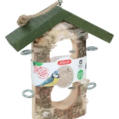 Support 2 Boules de graisse en bois massif pour oiseaux