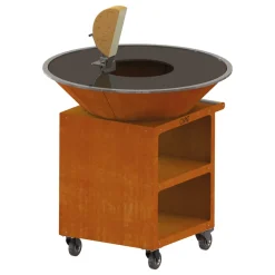 Support à raclette pour brasero acier Oyat
