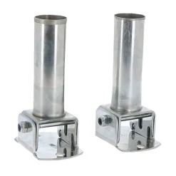 Support basculable pour échelle de piscine - Articulé - Inox - Lot 2 pièces - POOLCO