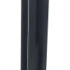 Support de fixation en acier, départ Mural anthracite pour poteau universel de clôture Neva Klikstrom, H.40cm, Base 7,7 x15cm