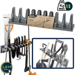 Support organisateur mural multifonction 9 outils 15kg max - Longueur 60cm