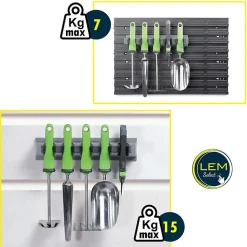 Support organisateur mural multifonction 5 outils 15kg Max - Longueur 31cm