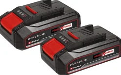 Système Double Batterie 2,5 Ah Power X-Change Einhell (Compatible avec tous les appareils Power X-Change)