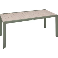 Table de jardin 6 places Evasion beige lin/laurier - Hespéride