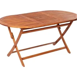 Table de jardin pliable - VIDAXL - 160x85x75 cm - Bois d'acacia massif - Marron - Meuble de jardin - Extérieur